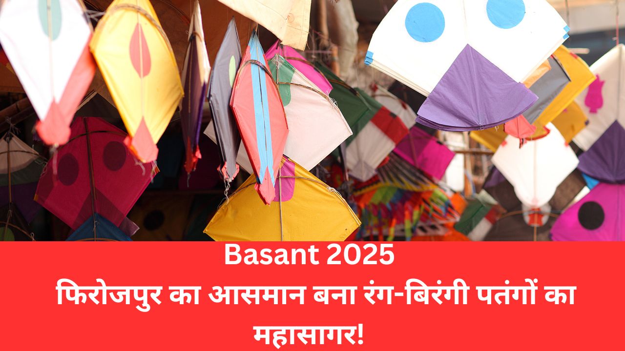 Basant 2025: फिरोजपुर का आसमान बना रंग-बिरंगी पतंगों का महासागर!