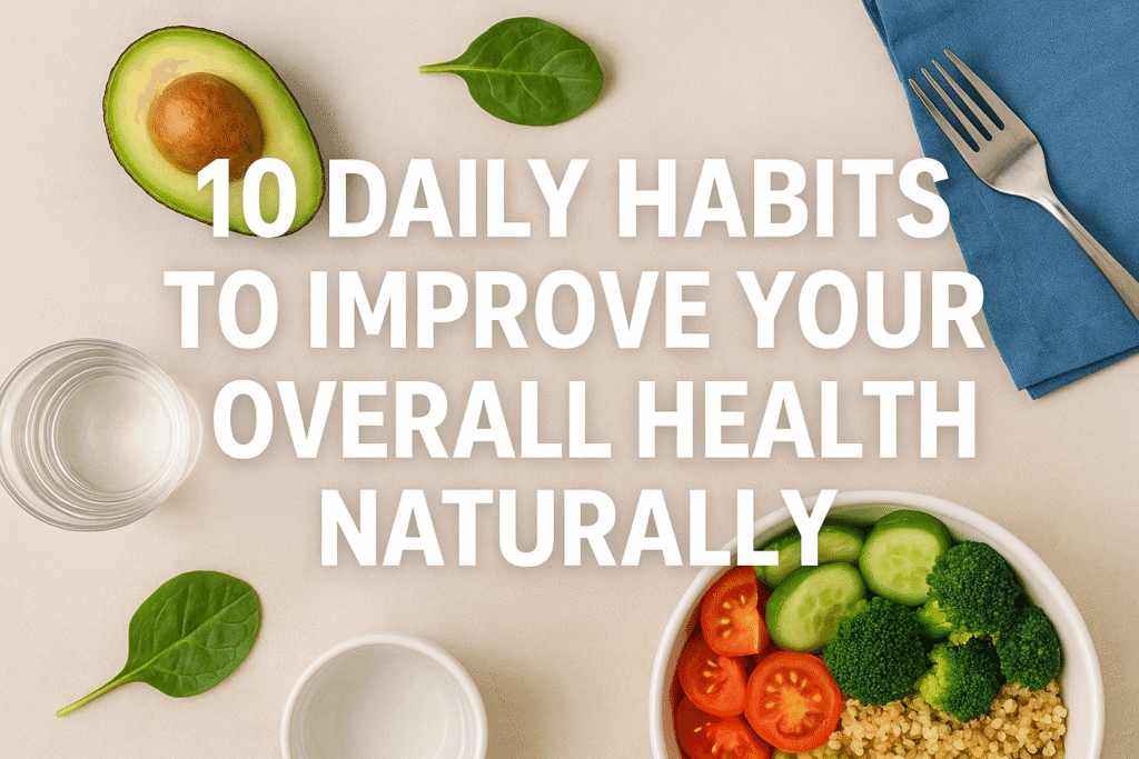 10 Daily Habits to Improve Your Overall Health Naturally