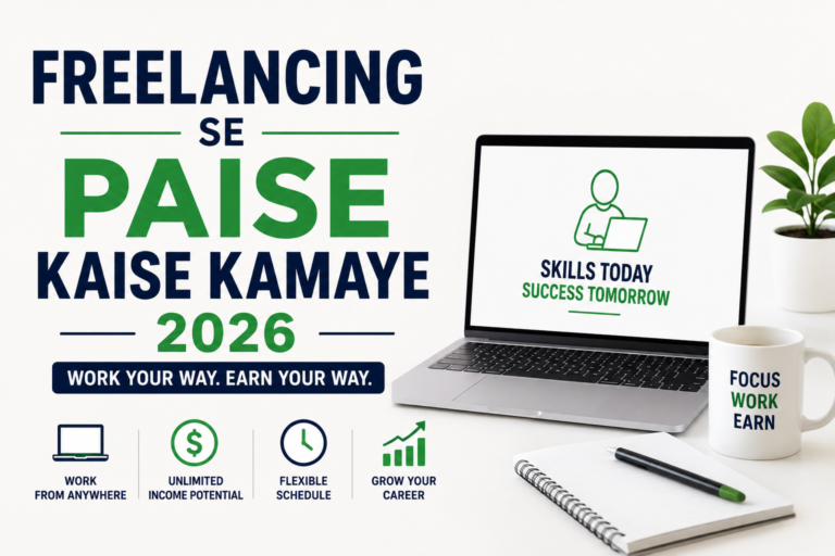 Freelancing Se ₹50,000 Monthly Kaise Kamayein? Beginner’s Complete Guide 2026 freelancing se paise kaise kamaye 2026