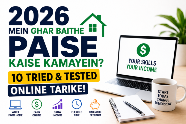 2026 Mein Ghar Baithe Paise Kaise Kamayein? 10 Tried & Tested Online Tarike! ghar baithe paise kaise kamayein